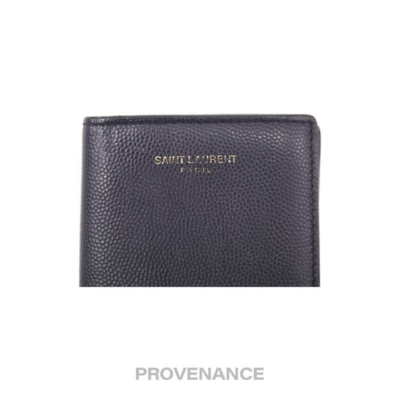 🔴 Saint Laurent Paris SLP Pocket Card Wallet - Navy Leather - Picture 6 of 8